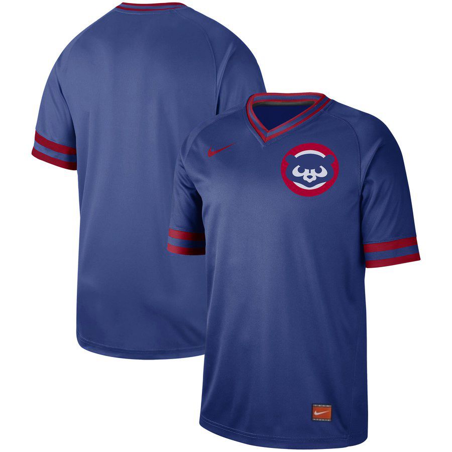 2019 Men MLB Chicago Cubs blank blue Nike Cooperstown Collection Jerseys